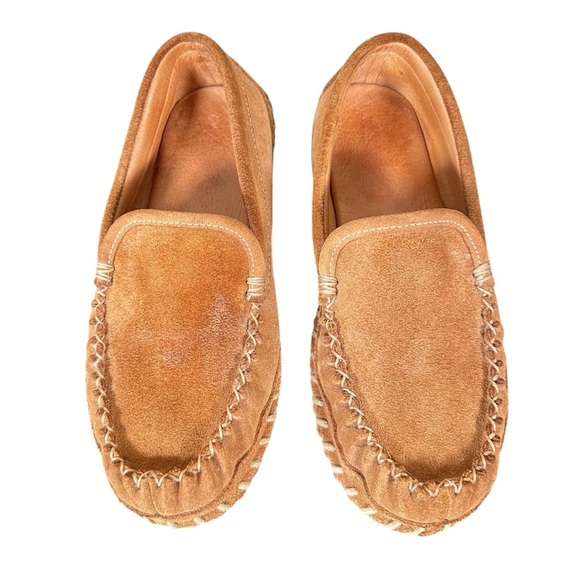L.L.BEAN Vintage Wicked Good Suede Moccasin Slippers - Picture 5 of 8